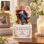 Miss You Forever - Personalized Memorial LED Light Ceramic Pot