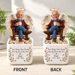 Miss You Forever - Personalized Memorial LED Light Ceramic Pot