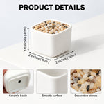 Miss You Forever - Personalized Memorial LED Light Ceramic Pot