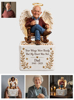 Miss You Forever - Personalized Memorial LED Light Ceramic Pot