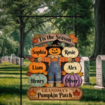 Grandma's Pumpkin Patch - Personalized Grandma Wood Sign With Stake