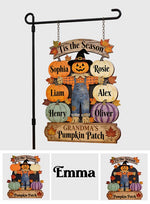 Grandma's Pumpkin Patch - Personalized Grandma Wood Sign With Stake