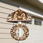 The Holy Family - Personalized Christian Wooden Wall Mount Sign