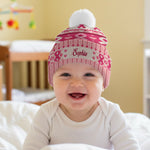 Pink Ribbon Love & Hope - Personalized Breast Cancer Awareness Beanie Hat