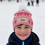 Pink Ribbon Love & Hope - Personalized Breast Cancer Awareness Beanie Hat