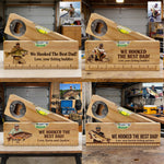 We Hooked The Best Dad - Personalized Fishing Spirit Level Bottle Opener