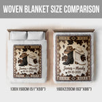 We Got This, Farmhouse Decoration, Cowboy Cowgirl Couple - Personalized Western Outfit Woven Blanket