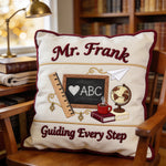 Vintage Teacher - Personalized Teacher Faux Fur Square Pillow