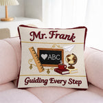 Vintage Teacher - Personalized Teacher Faux Fur Square Pillow
