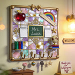 Teacher Gifts - Personalized Teacher Custom Shaped Hanging Rack