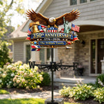 250th Anniversary, Eagle 250 Years of Freedom - Personalized Patriot Weather Vane
