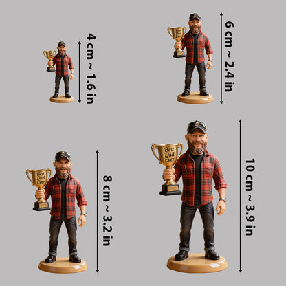 Best Dad Ever - Personalized Father Premium 3D Figurine