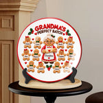 Grandma's Perfect Batch - Personalized Grandma Ceramic Round Plate