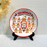 Grandma's Perfect Batch - Personalized Grandma Ceramic Round Plate