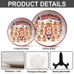 Grandma's Perfect Batch - Personalized Grandma Ceramic Round Plate
