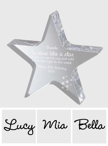 Happy Birthday - Personalized Birthday Custom Shaped Acrylic Plaque
