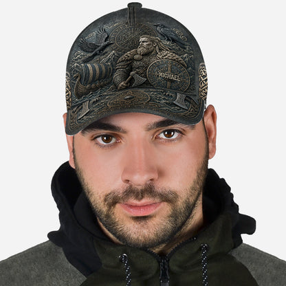 Viking Theme, Gift for Men - Personalized Viking Classic Cap