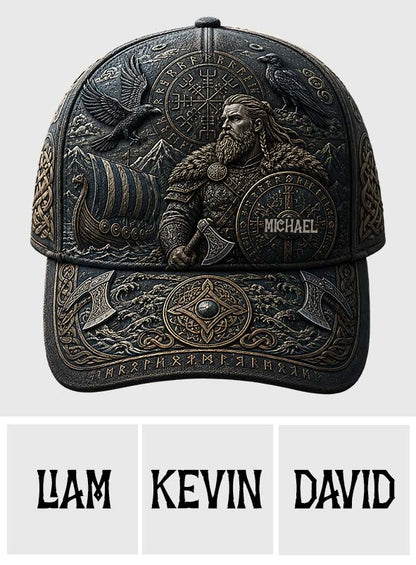 Viking Theme, Gift for Men - Personalized Viking Classic Cap