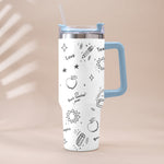 Back To School - Personalized Teacher Tumbler With Handle