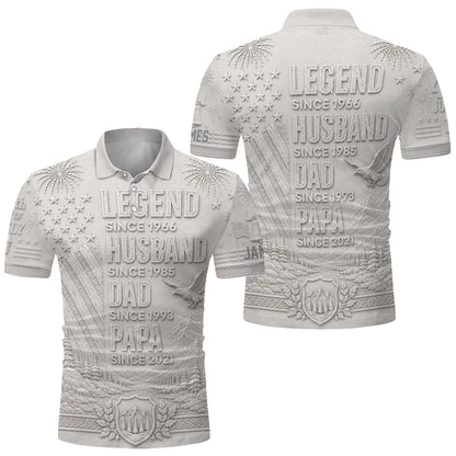 Legend - Personalized Father Polo Shirt