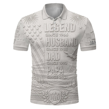 Legend - Personalized Father Polo Shirt