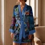 Strong Wolf - Personalized Wolf Satin Robe