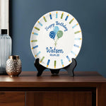Happy Birthday - Personalized Birthday Ceramic Round Plate