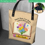 Teacher Gifts Boho Kraft - Personalized Teacher Tote Bag