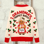 Grandma's Perfect Batch - Personalized Grandma Cardigan Sweater