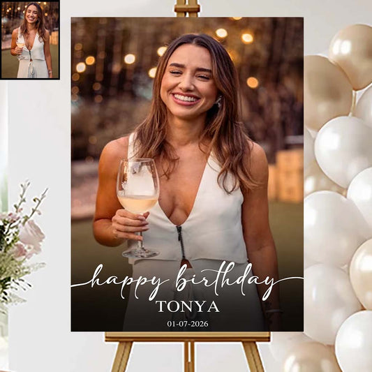 Happy Birthday - Personalized Birthday Canvas And Poster