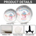 Birthday Gift - Personalized Birthday Ceramic Round Plate