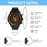 Whiskey and Cigar, Gift for Men - Personalized Whisky Hand Watch