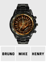 Whiskey and Cigar, Gift for Men - Personalized Whisky Hand Watch