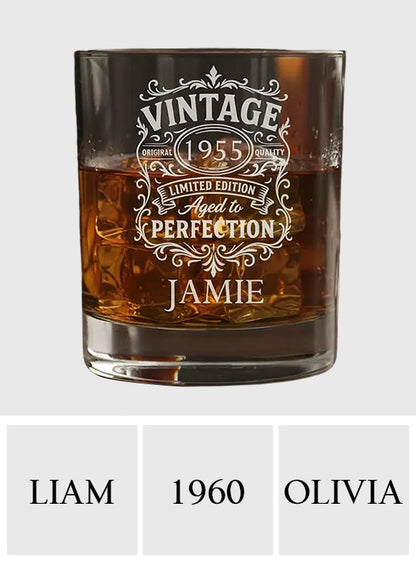 Birthday Gift - Personalized Birthday Whiskey Glass