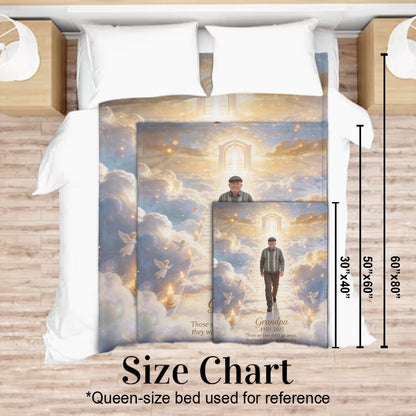 They Walk Beside Us Everyday - Personalized Memorial Blanket