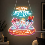 Pool Sign - Personalized Flamingo Neon LED Light Sign
