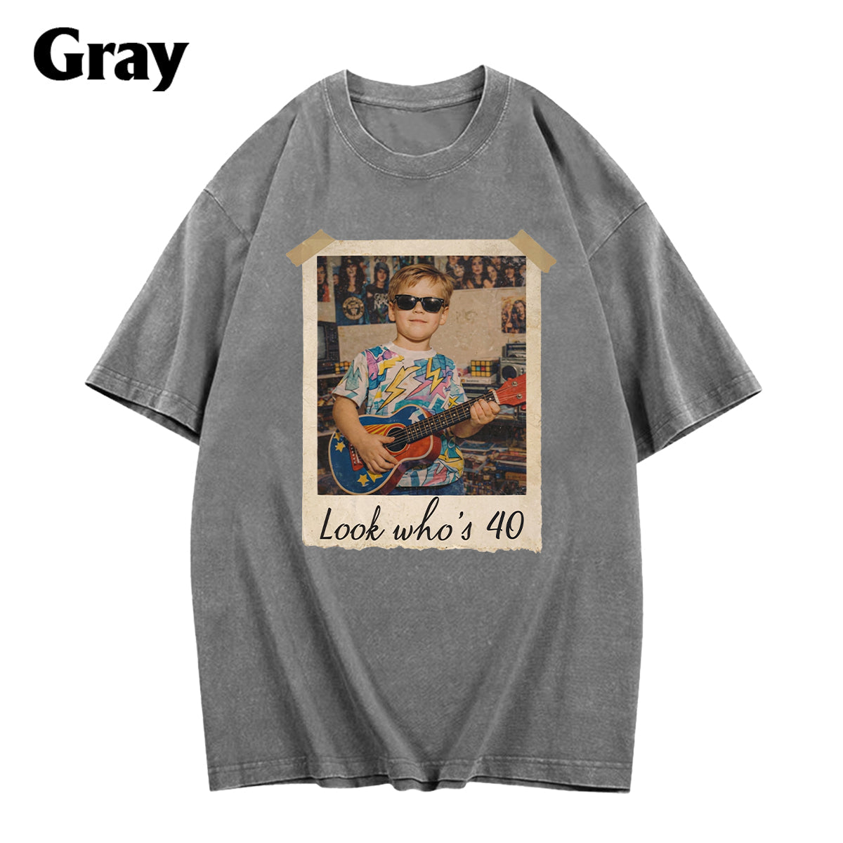 Birthday Gift - Personalized Birthday Washed T-Shirt