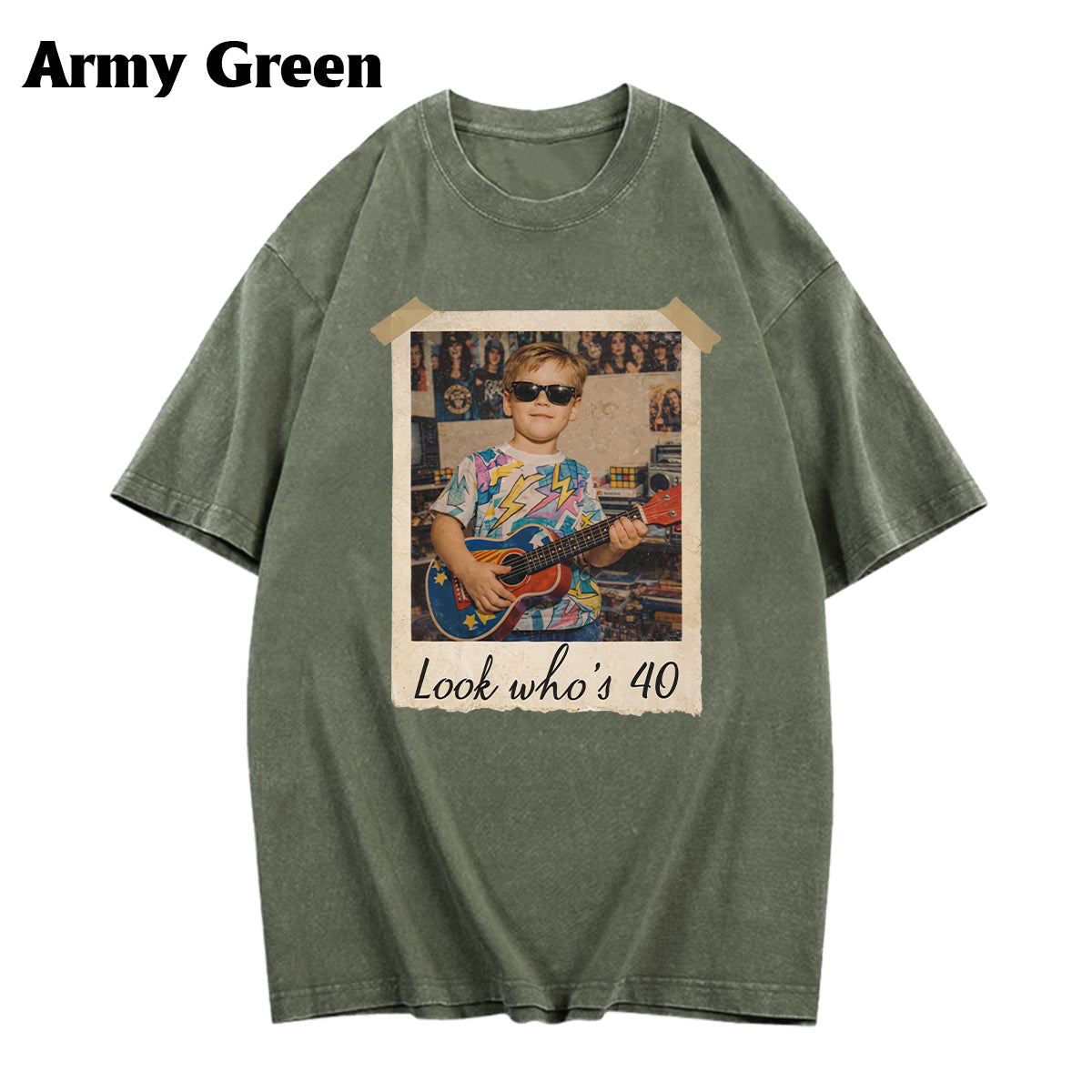 Birthday Gift - Personalized Birthday Washed T-Shirt