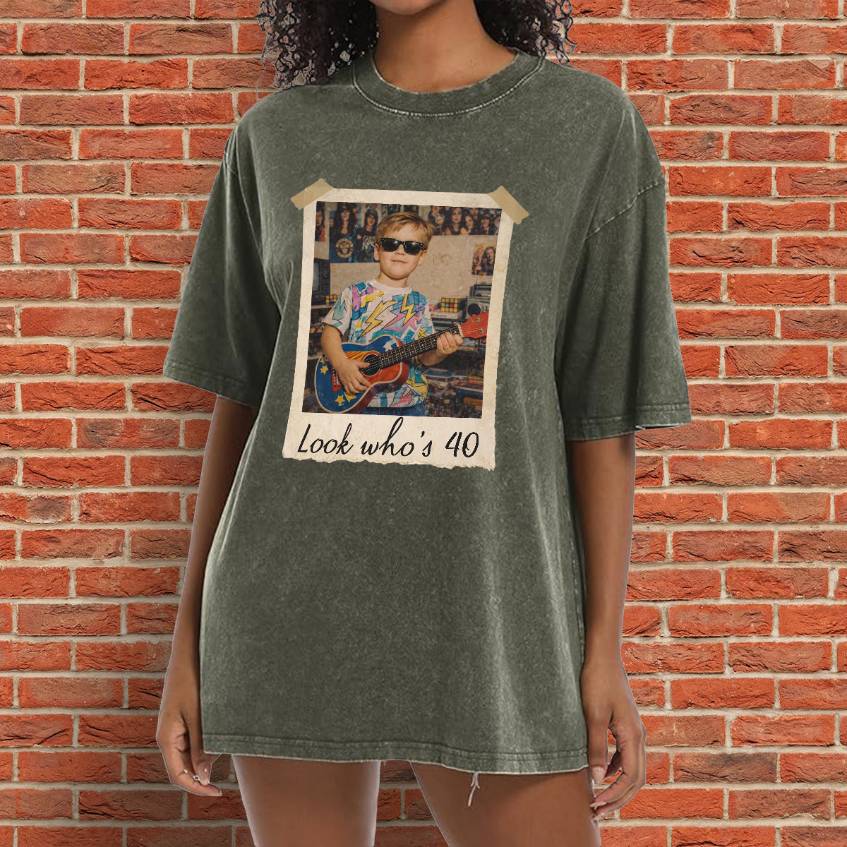 Birthday Gift - Personalized Birthday Washed T-Shirt