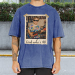 Birthday Gift - Personalized Birthday Washed T-Shirt