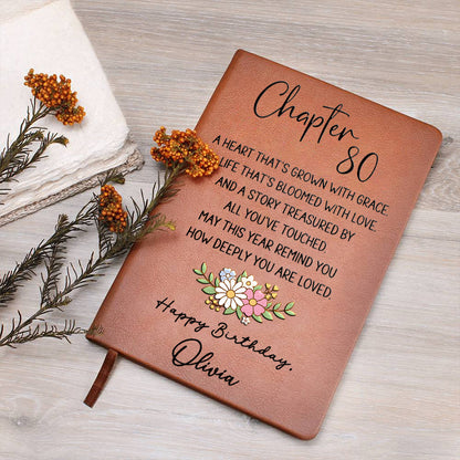 Birthday Gift - Personalized Birthday Leather Journal