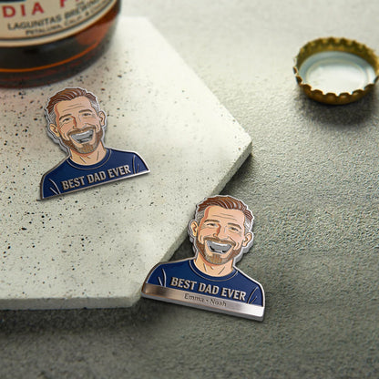Funny Dad Papa Opener - Personalized Father Bottle Opener