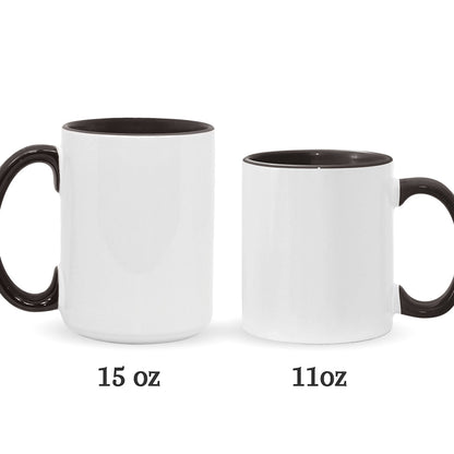 Love Being A Nurse - Personalized Nurse Set Accent Mug with Acrylic Stirrers