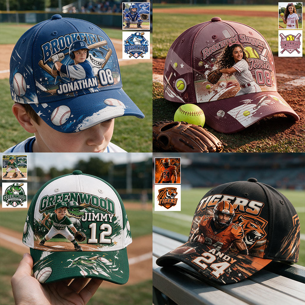 Any Sport From Any Photo - Personalized Baseball Classic Cap