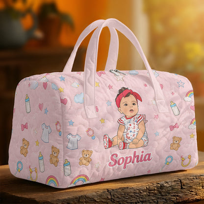 Custom Any Photo - Personalized Kid Quilted Duffle Bag