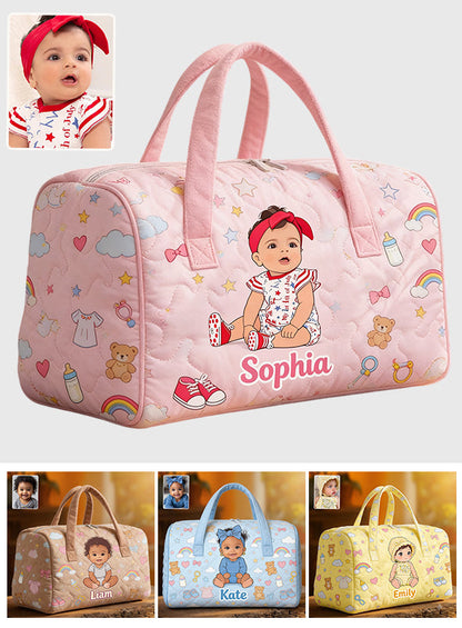 Custom Any Photo - Personalized Kid Quilted Duffle Bag