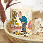 Dad, Light This Up When You Fart - Personalized Father Candle With Wooden Lid