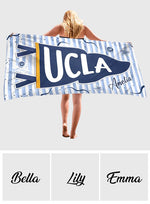 Back To School - Personalized Teacher Quick-dry Beach Towel/ Bath Towel
