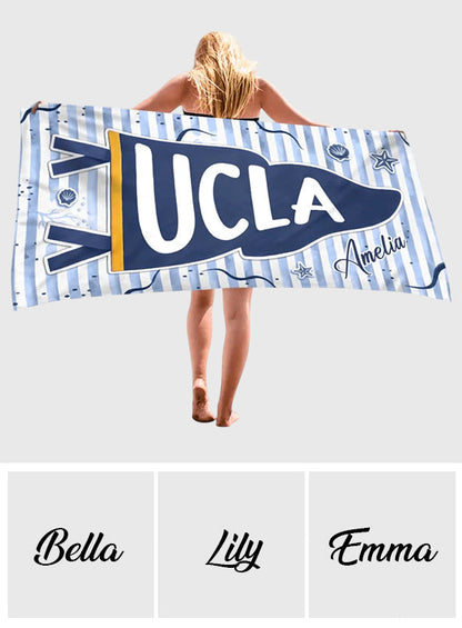Back To School - Personalized Teacher Quick-dry Beach Towel/ Bath Towel