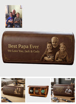 We Love You - Personalized Father Leather Watch Case
